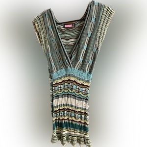 Multi colored sweater dress. Size medium.